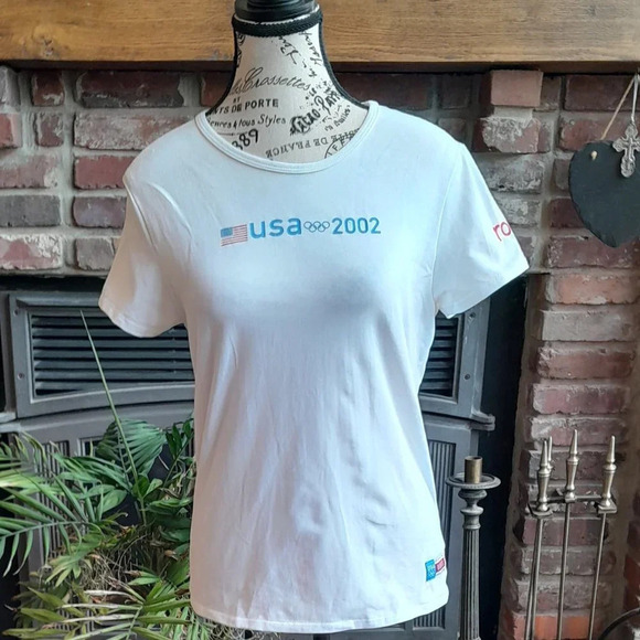 Roots USA 2002 Olympic T-Shirt - Picture 1 of 3